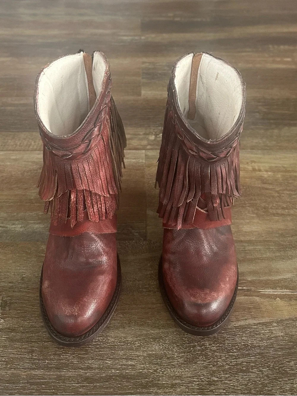Freebird Tonto Fringe Boots Size 8 Boho Festival Rodeo